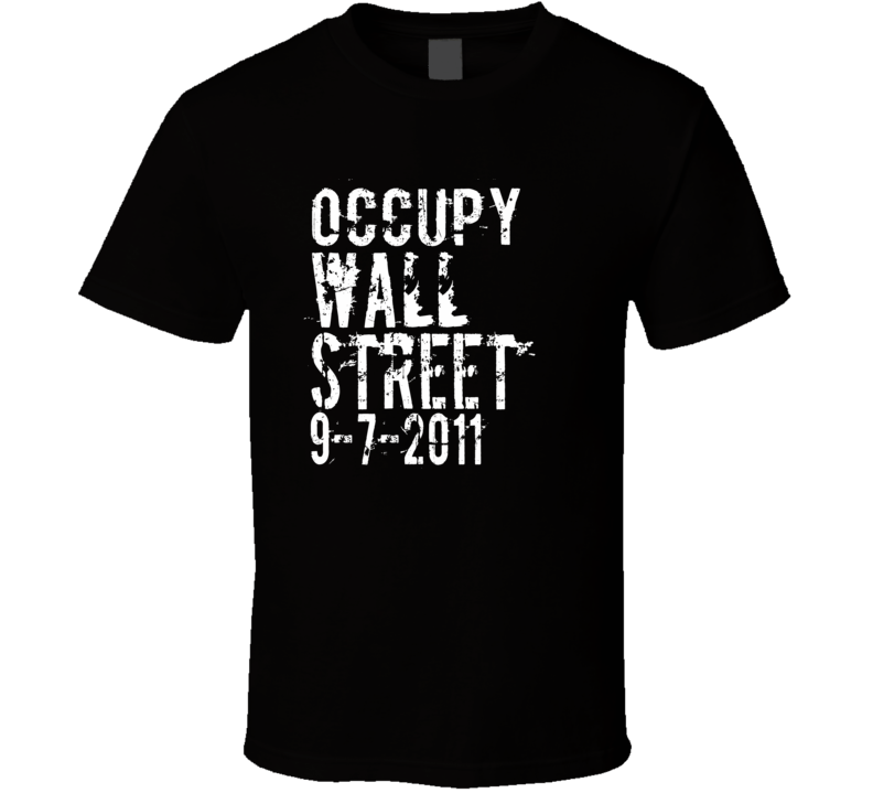 Occupy Wallstreet Style 2 99% Movement Takeover T Shirt