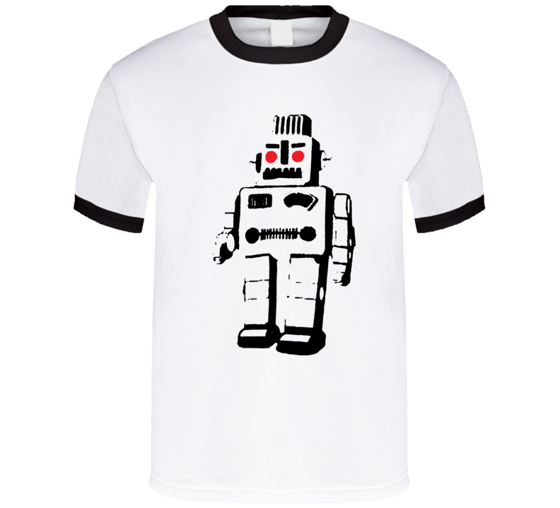 Vintage Robot Sci Fi Computer T Shirt 