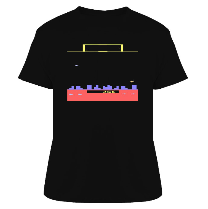 Defender Video Game Retro 80s T Shirt