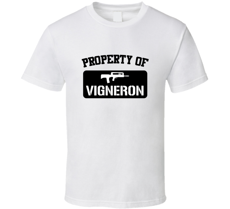 Property Of My Vigneron Submachine Gun  T Shirt