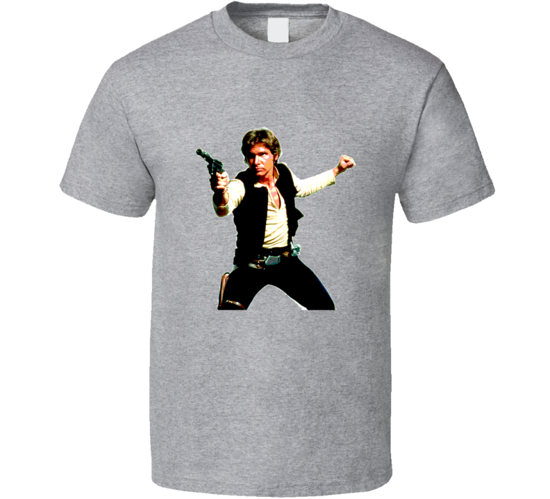 Han Solo Posterized Shooting Position T Shirt