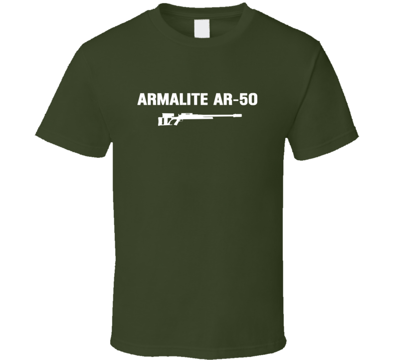 Armalite Ar50 Sniper Rifle Military Distressed T Shirt