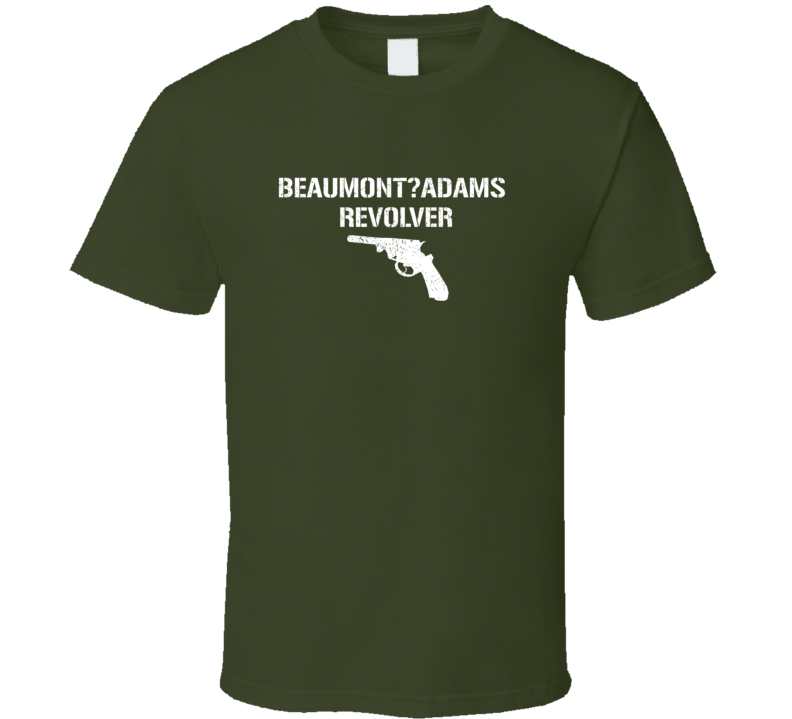 Beaumontadams Revolver Revolver Military Distressed T Shirt