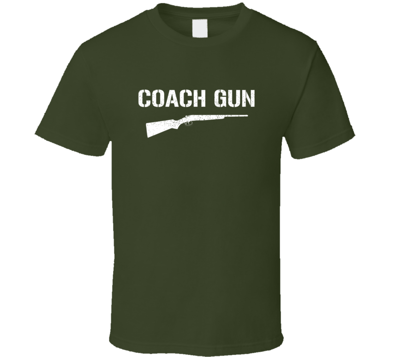 Coach Gun Shotgun Military Distressed T Shirt