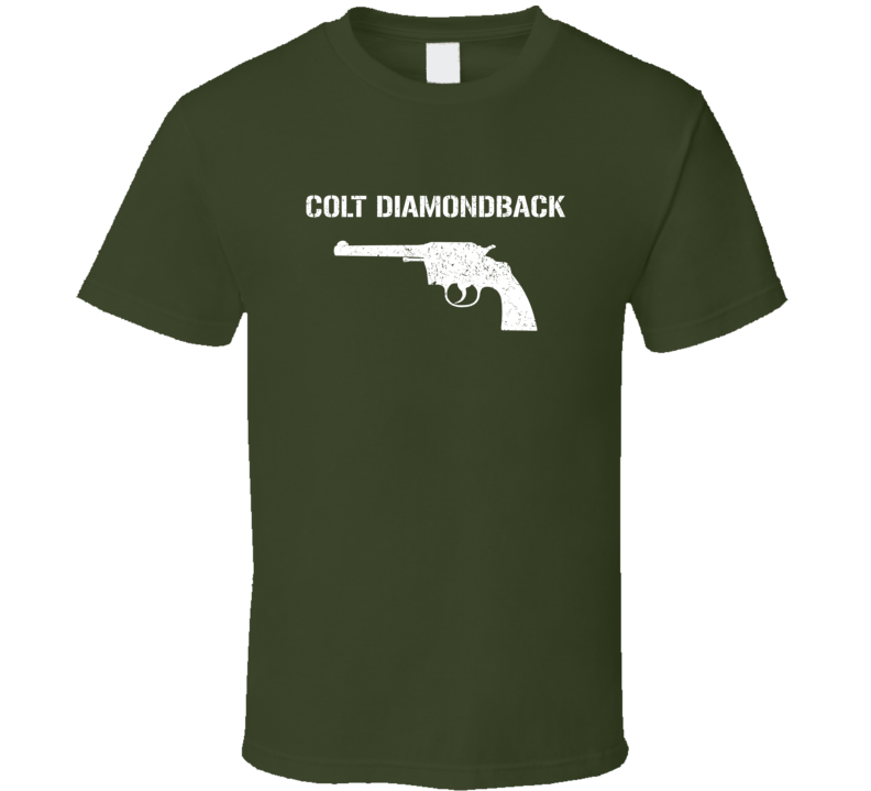 Colt Diamondback Revolver Military Distressed T Shirt