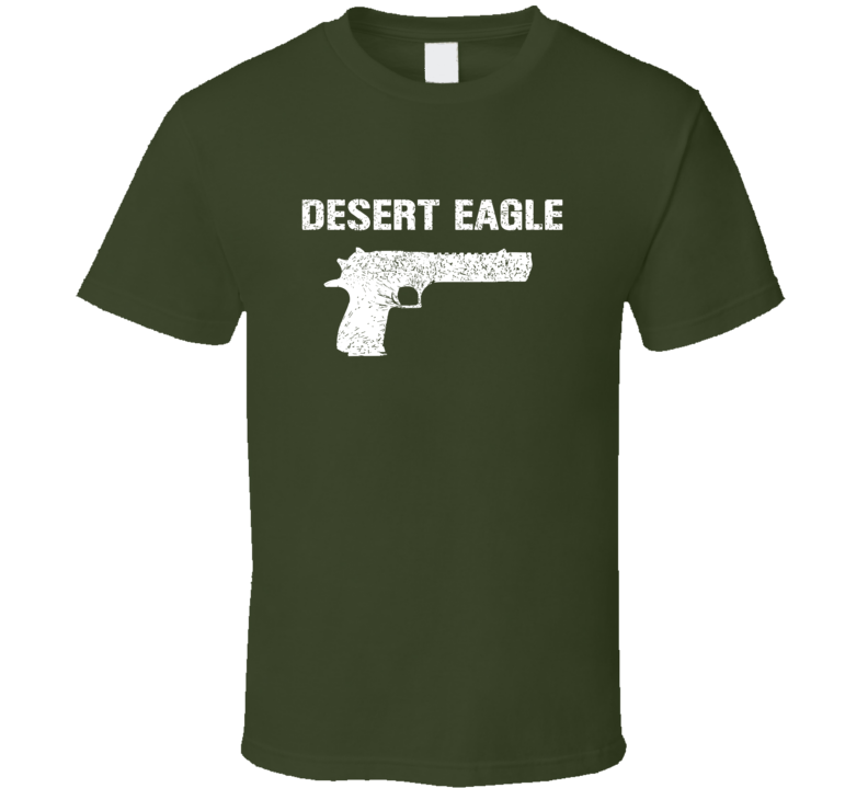 Desert Eagle Pistol Military Distressed T Shirt