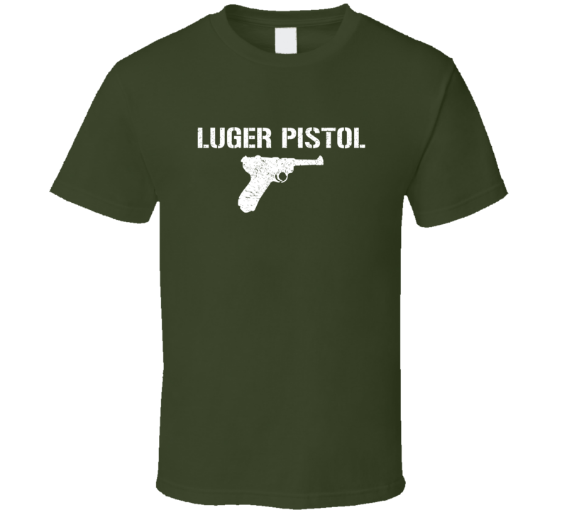 Luger Pistol Pistol Military Distressed T Shirt