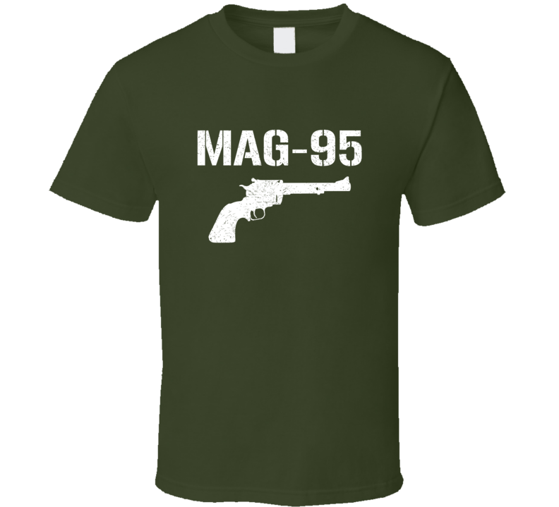 Mag95 Revolver Military Distressed T Shirt