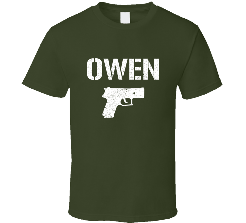 Owen Pistol Military Distressed T Shirt