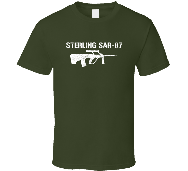 Sterling Sar87 Rifle Military Distressed T Shirt