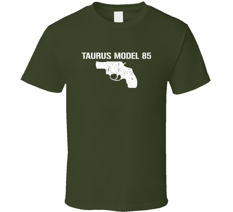 Taurus Model 85 Revolver Military Distressed T Shirt