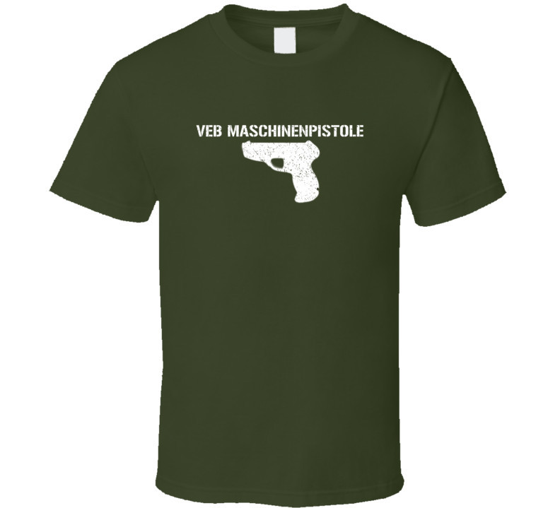 Veb Maschinenpistole Pistol Military Distressed T Shirt