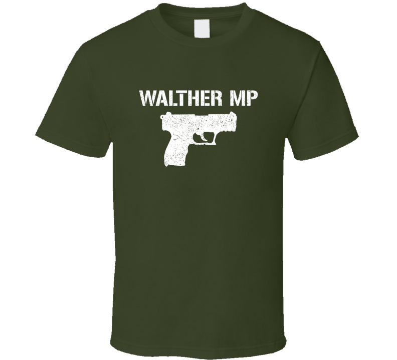 Walther Mp Pistol Military Distressed T Shirt