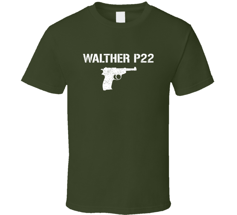 Walther P22 Pistol Military Distressed T Shirt