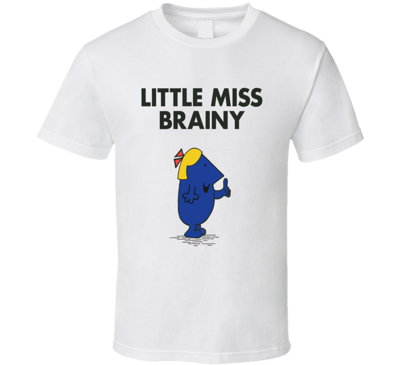 Little Miss Brainy Character From Little Miss Book Series Fan T Shirt