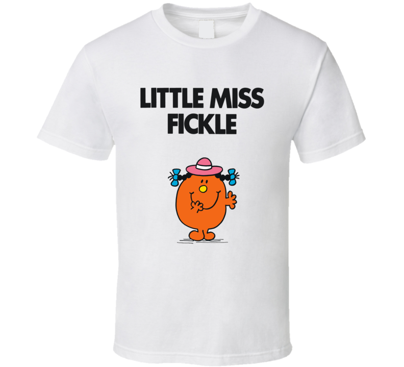 Little Miss Fickle Character From Little Miss Book Series Fan T Shirt