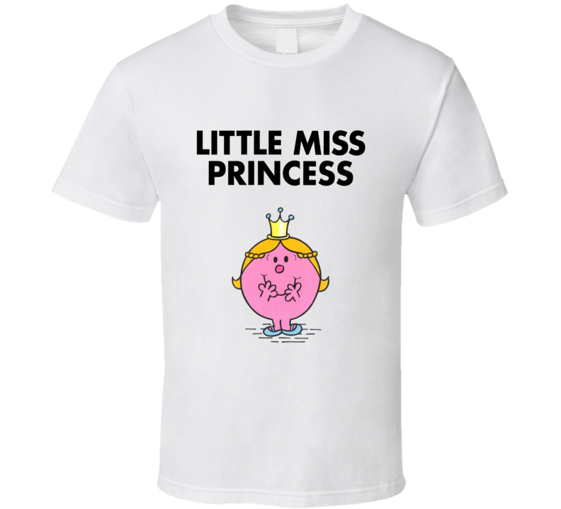 Little Miss Princess Character From Little Miss Book Series Fan T Shirt