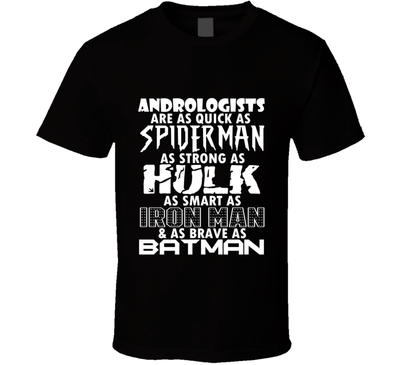 Andrologists Funny Comic Book Superhero T Shirt