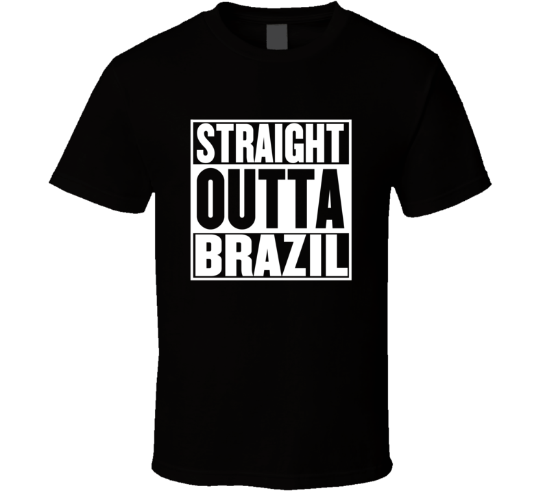 Straight Outta Brazil Movie Parody Shirt