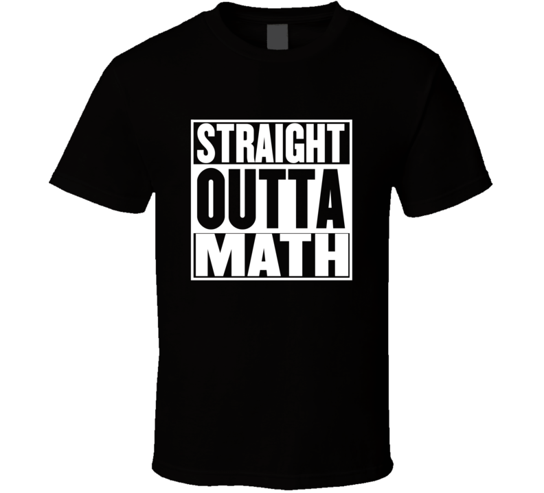 Straight Outta Math Movie Parody Shirt