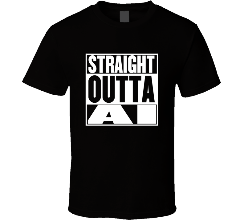 Straight Outta AI Movie Parody Shirt