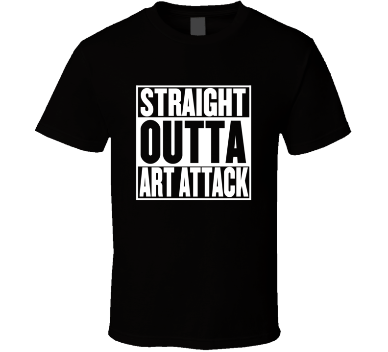 Straight Outta Art Attack Movie Parody Shirt