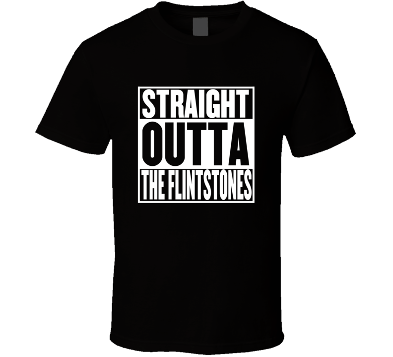 Straight Outta The Flintstones Movie Parody Shirt