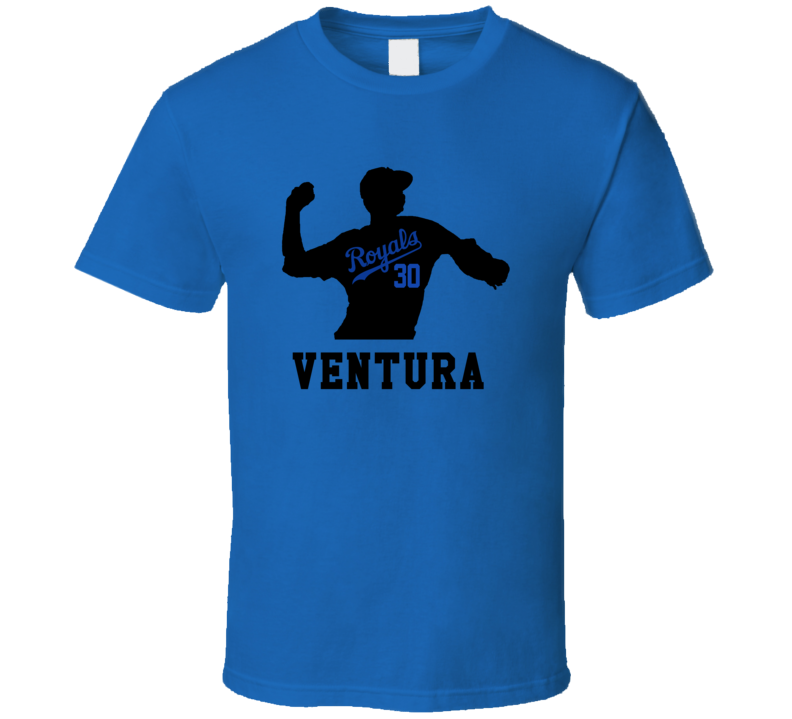 Yordano Ventura Number 30 silhouette T Shirt