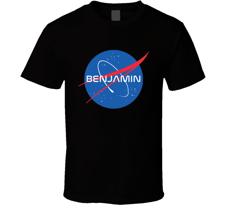 Benjamin NASA Logo Your Name Space Agency T Shirt