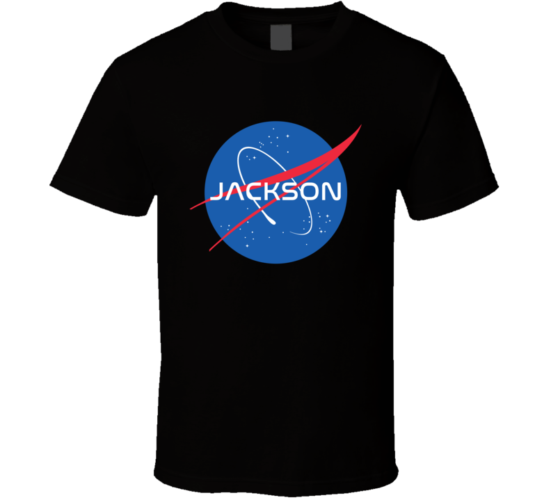 Jackson NASA Logo Your Name Space Agency T Shirt