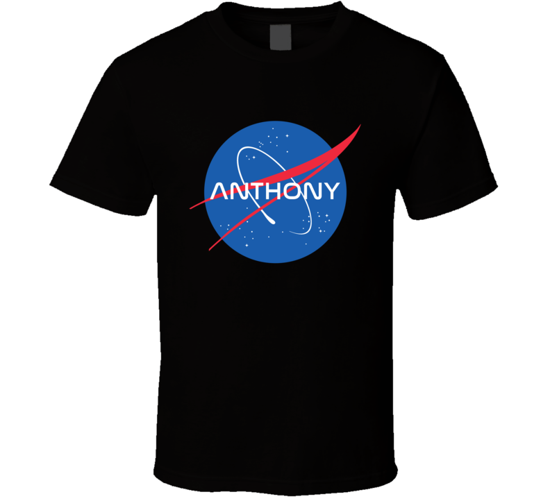 Anthony NASA Logo Your Name Space Agency T Shirt