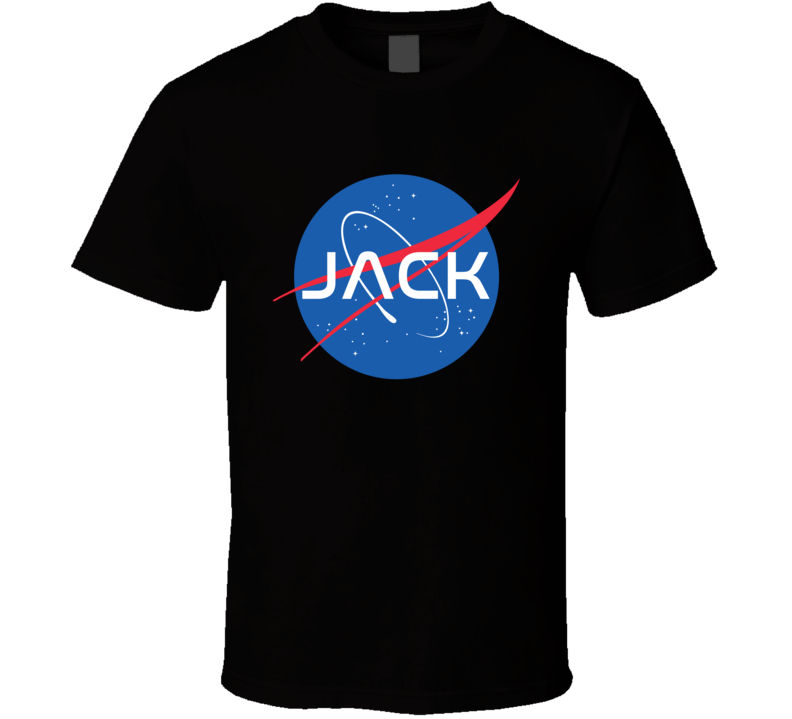 Jack NASA Logo Your Name Space Agency T Shirt