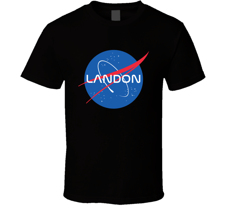 Landon NASA Logo Your Name Space Agency T Shirt