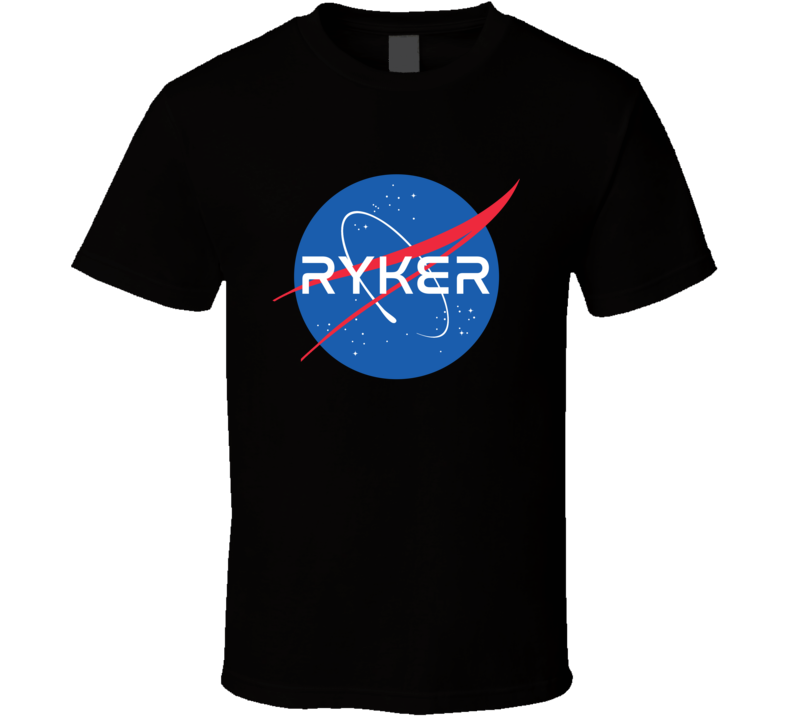 Ryker NASA Logo Your Name Space Agency T Shirt