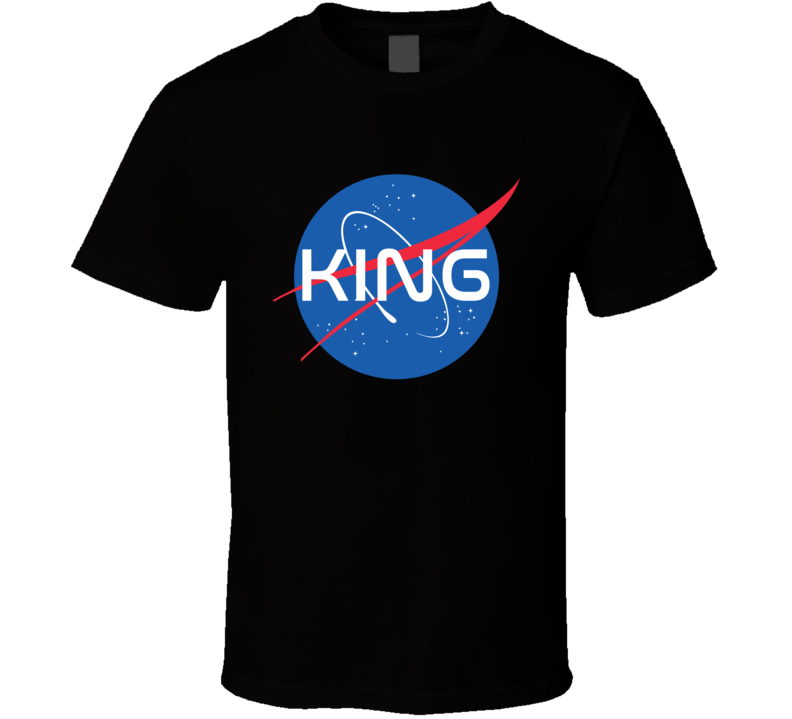 King NASA Logo Your Name Space Agency T Shirt