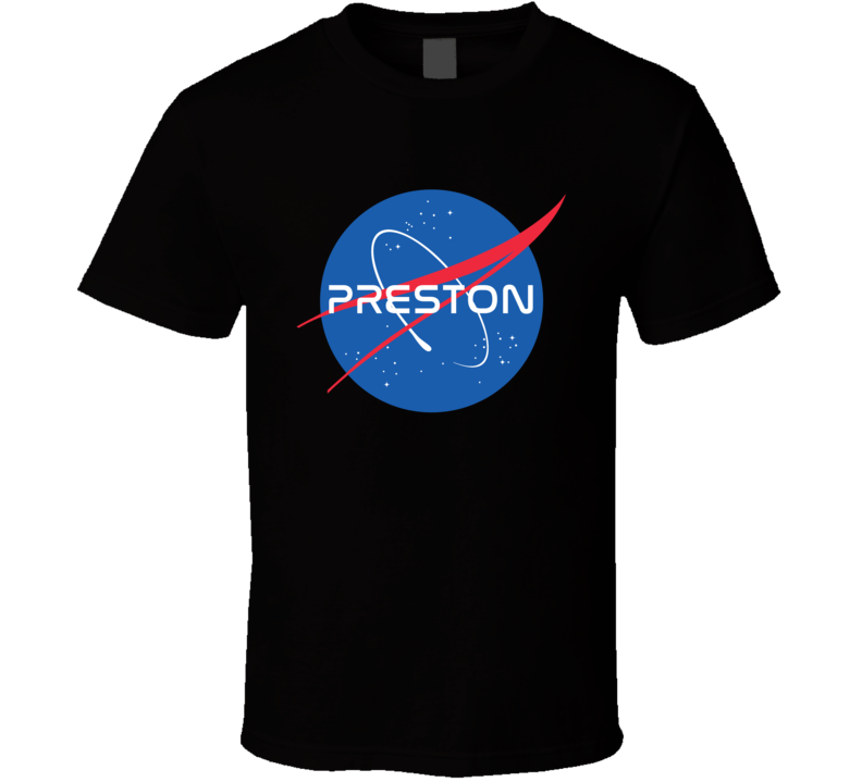 Preston NASA Logo Your Name Space Agency T Shirt