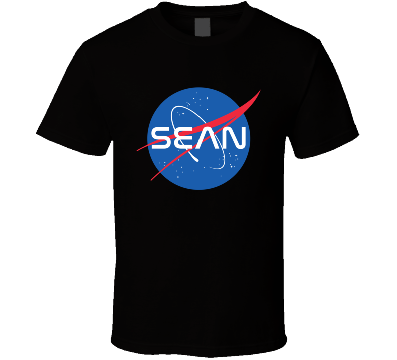 Sean NASA Logo Your Name Space Agency T Shirt