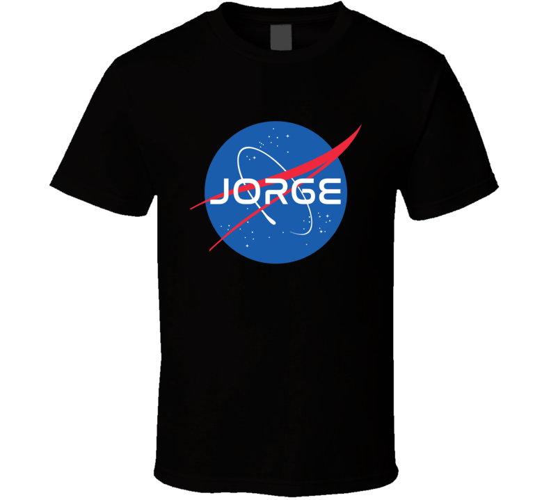 Jorge NASA Logo Your Name Space Agency T Shirt