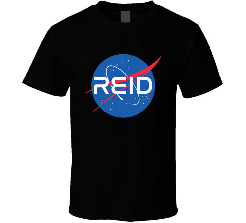 Reid NASA Logo Your Name Space Agency T Shirt