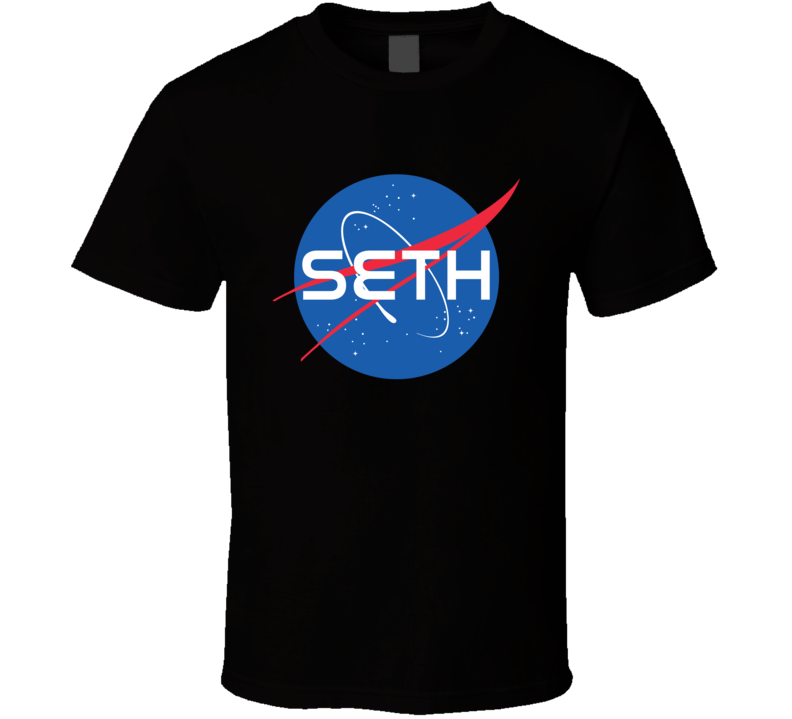 Seth NASA Logo Your Name Space Agency T Shirt