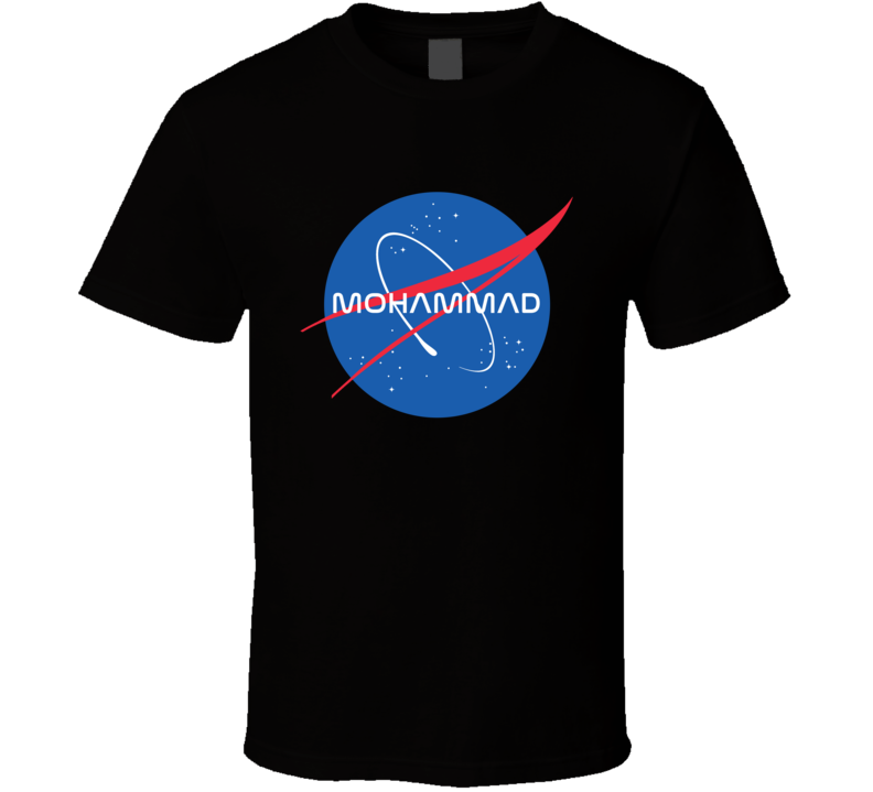 Mohammad NASA Logo Your Name Space Agency T Shirt