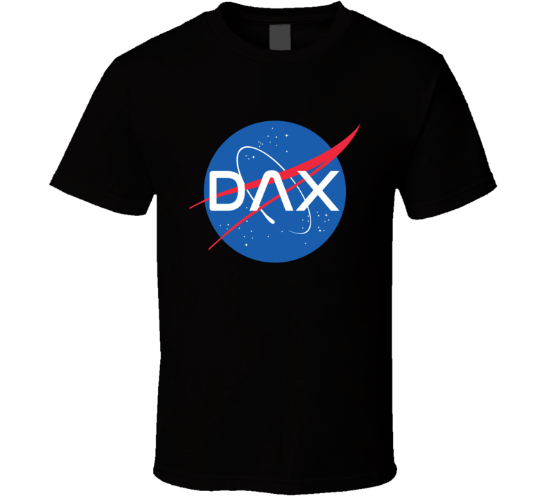 Dax NASA Logo Your Name Space Agency T Shirt