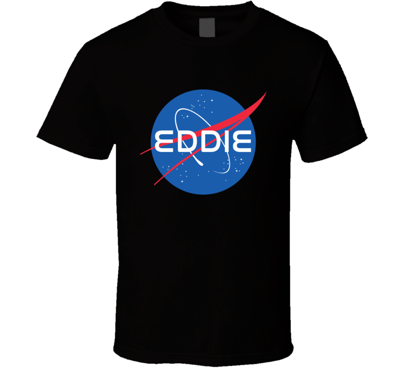 Eddie NASA Logo Your Name Space Agency T Shirt