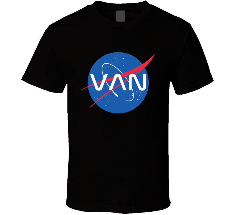 Van NASA Logo Your Name Space Agency T Shirt