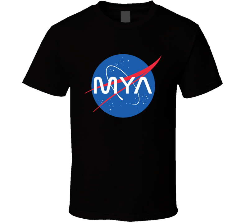 Mya NASA Logo Your Name Space Agency T Shirt