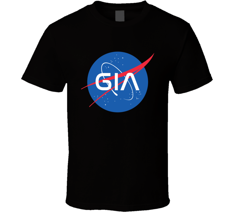 Gia NASA Logo Your Name Space Agency T Shirt