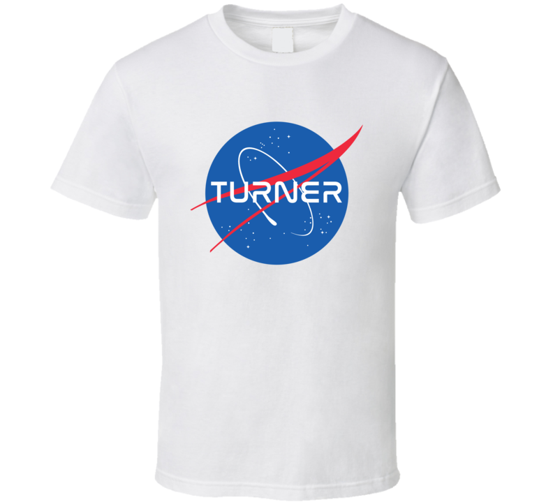 TURNER NASA Logo Your Last Name Space Agency T Shirt