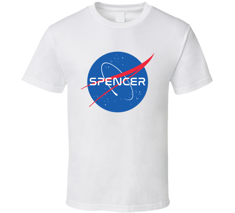 SPENCER NASA Logo Your Last Name Space Agency T Shirt