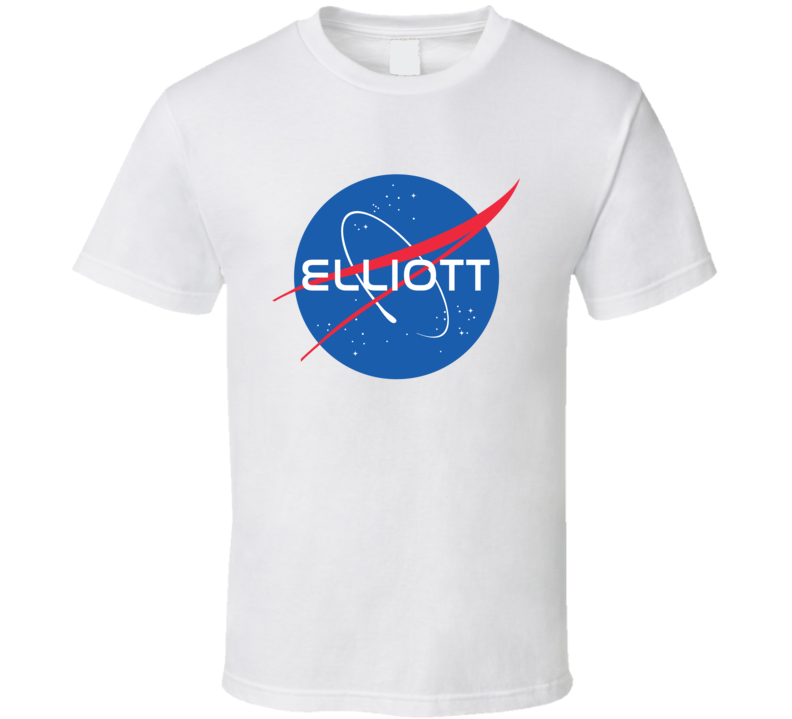 ELLIOTT NASA Logo Your Last Name Space Agency T Shirt