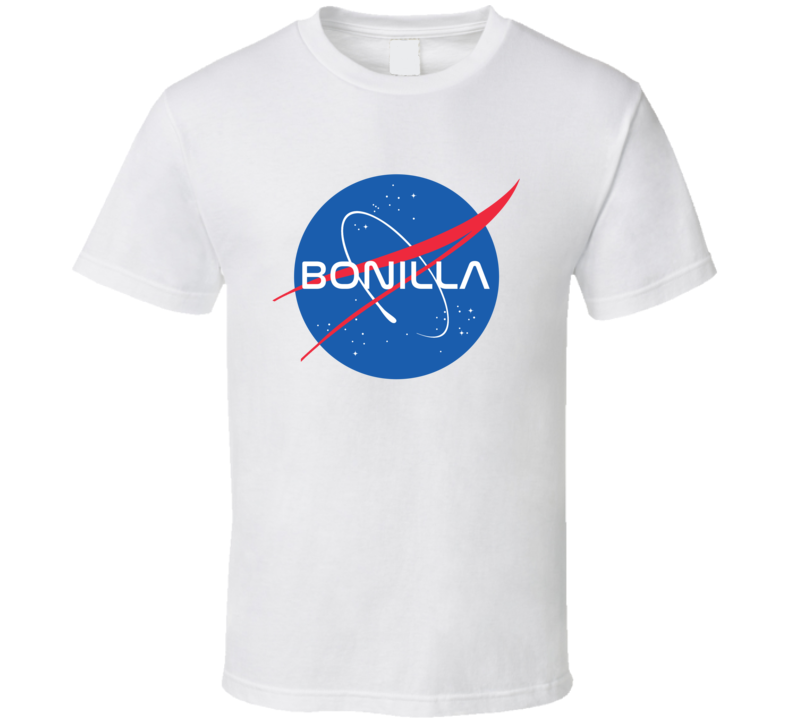 BONILLA NASA Logo Your Last Name Space Agency T Shirt